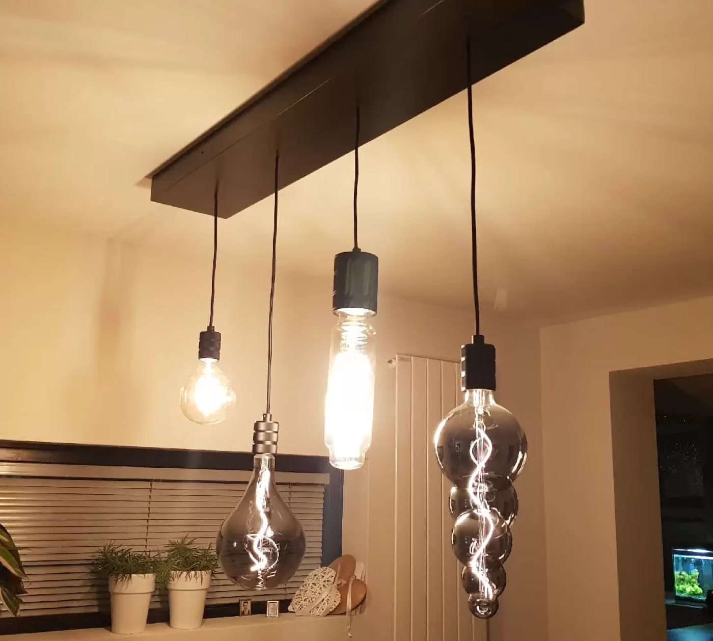 Hanglamp geplaatst